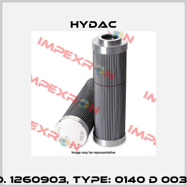Mat No. 1260903, Type: 0140 D 003 BN4HC Hydac