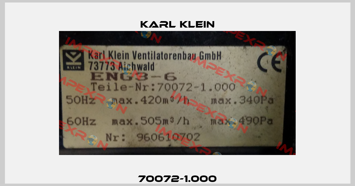 70072-1.000 Karl Klein
