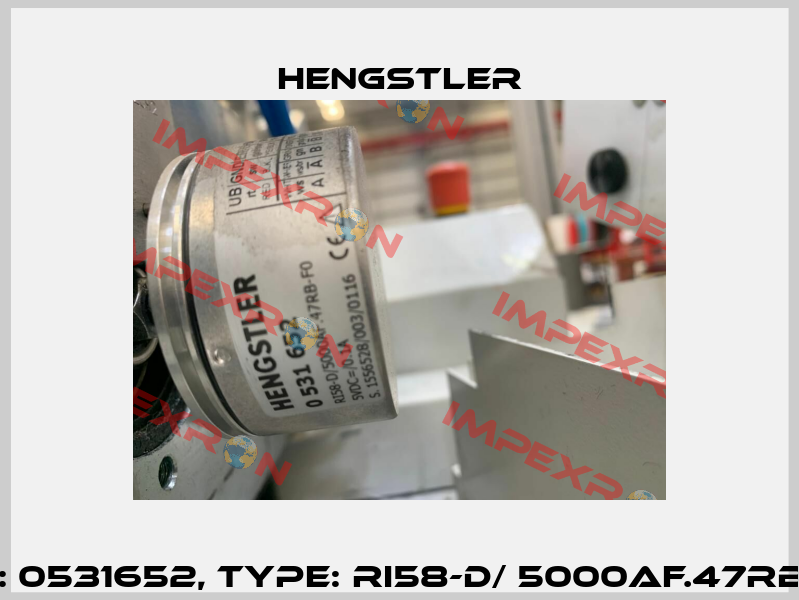 p/n: 0531652, Type: RI58-D/ 5000AF.47RB-F0 Hengstler